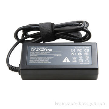 3-pin AC Adapter with Output Voltage of 19V 2.64A, Suitable for Dell Notebook Computers
